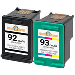 2PK for HP 92 93 Ink Photosmart C3100 C3190 C3140 C3173 3125