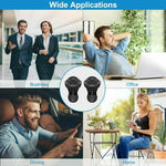 Mini Wireless Earbuds w/ Mic True Bass Twins Stereo In-Ear Earphones IPX4