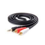 Mini 3.5Mm To 2 Rca Audio Y Adapter Cable Speaker Cord For Sirius Xm Edge Radio