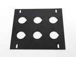 Recessed Audio Stage Floor Box With 6 D Holes Punched Plate