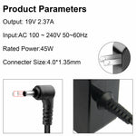 45W/33W Ac Power Charger For Asus Q302L Q504Ua Q304U F553 F553M F556 F556U F302