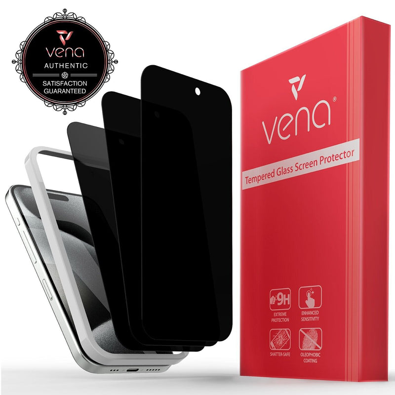 Vena for iPhone 15 Pro [PRIVACY] Anti-Spy Tempered Glass Screen Protector Guard