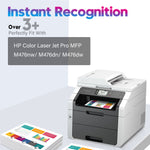 5Pk High Yield Toner Cf380X 312X Black Color Set For Hp Laserjet M476 M476Dw Mfp