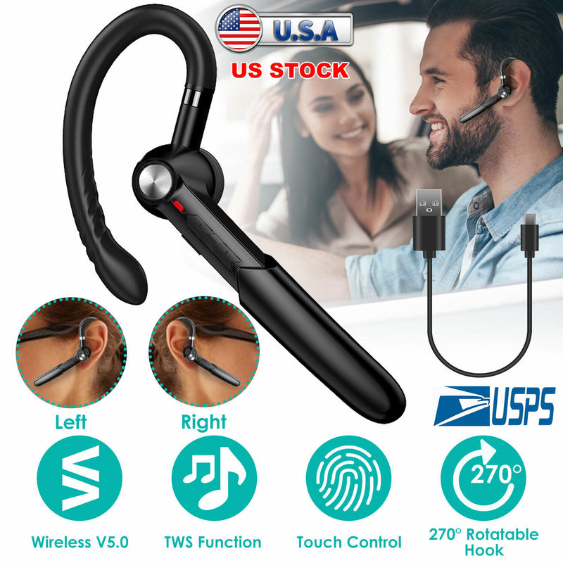 Wireless Earpiece Noise Cancelling Hands-Free Earphone for Driving/Office