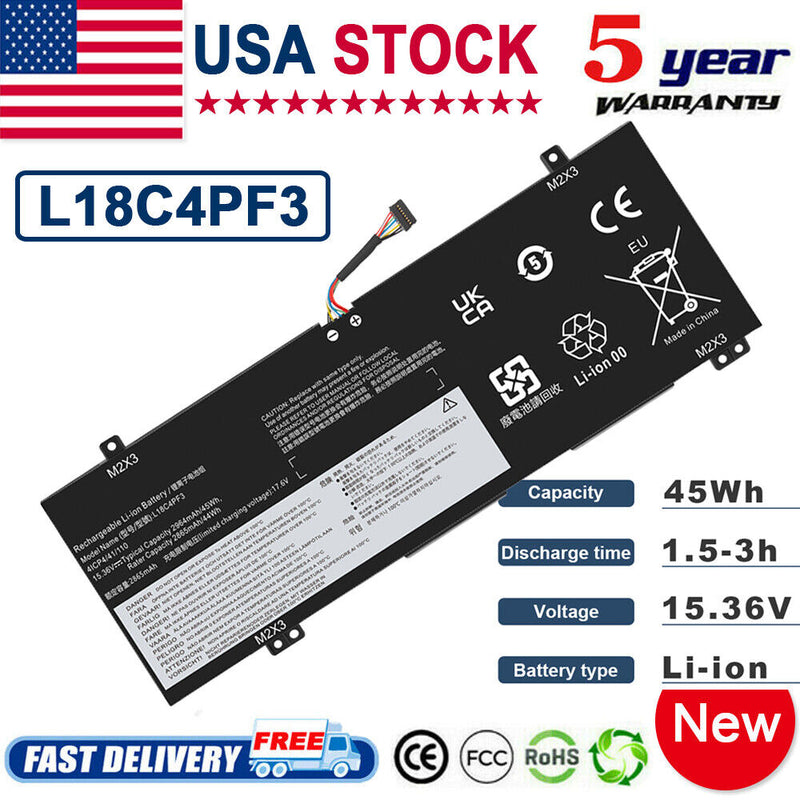 L18M4Pf3 L18C4Pf3 Battery For Lenovo Ideapad Flex-14Iml/14Iwl 5B10T09079