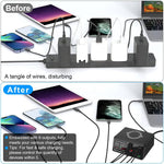 Wireless Charging Station 100W USB QC 3.0 Fast Charger 8 Ports PD Quick Charge