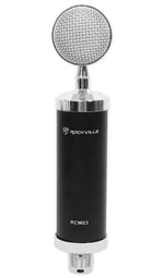 Rockville RCM03 Pro Studio Recording Condenser Microphone Mic+Shock Mount+Stand