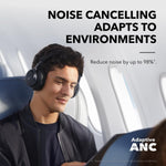 Space One Wireless Headphones 2X Stronger Voice Reduction 40H Anc Play