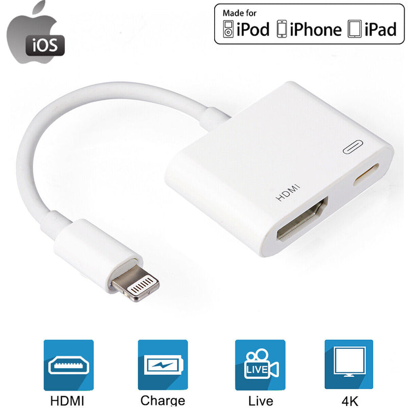 UHD 4K@60HZ MFi-Certified iPhone to HDMI Digital AV HDTV Monitor For iPhone 14