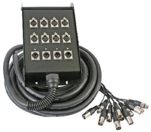 New 12 Channel 49Foot Cable Snake.Pro Audio Sound Hook Ups.Twelve Ch.Dj Concert.