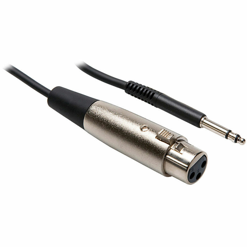 Hosa - TTX-103F - Balanced Male TT/Bantam to Female 3-Pin XLR Cable - 3 ft.