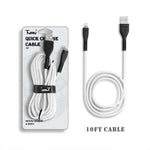10Ft Long Premium Fast Charge Usb Cord Cable For Apple Ipad (5Th Generation)