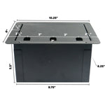 Recessed Floor Stage Pocket Box 6Xlr Jacks Mic Connectors Ac Outlets