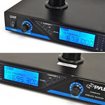 Pyle PDWM2560 UHF Handheld Mic System With 2 Microphones, Selectable Frequency