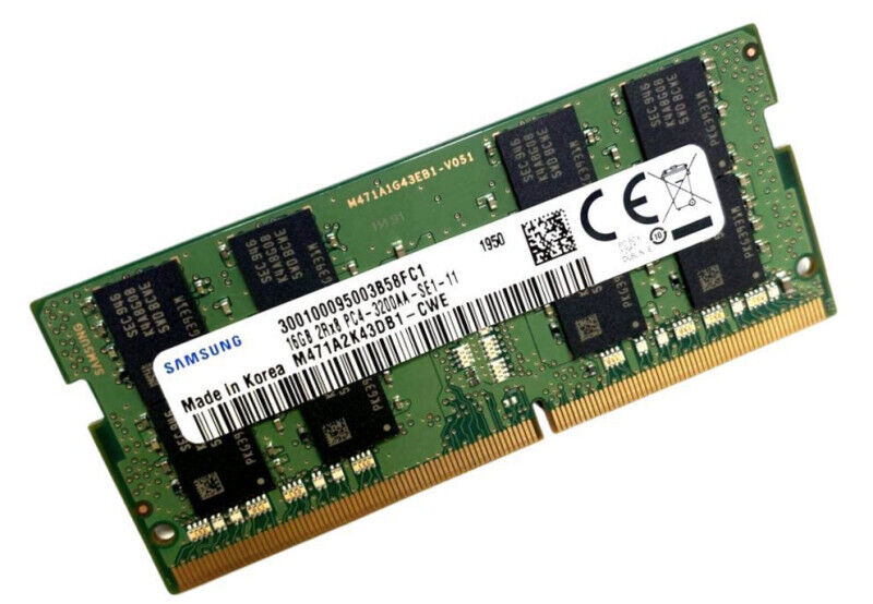 M471A2G43BB2-CWE - MEM 16GB DDR4 3200 SO-DIMM LF + HF 1024X8 Z21C