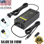 54.6V 2A Lithium Battery Adapter Charger Dc Head For 48V Electric Bicycles Ebike