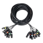 Prox 25 Ft 8-Channel Xlr3F To Xlr3M Balanced Snake Cable Idjnow