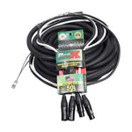 Prox 50Ft Balanced Dual Xlr-M To Dual Xlr-F Audio Cable Idjnow