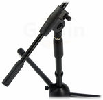 Short Microphone Stand with Boom Arm by GRIFFIN | Low Profile Tripod Mic Stand