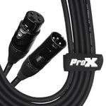 Prox 25' Ft Xlr-F To Xlr-M Balanced High Performance Microphone Cable