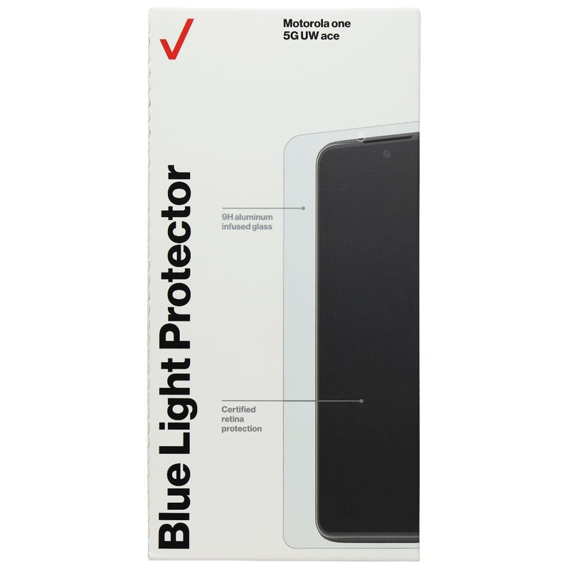 Verizon Blue Light Screen Protector for Motorola One 5G UW Ace - Clear/Tinted