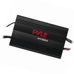 Pyle PLMRMP3B 4 Channel 800 Watt Water-Resistant Micro Amplifier System - Black