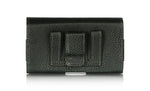 Luxmo Horizontal Belt Clip Pouch Leather Holster Case For Large Cell Phones