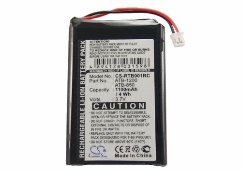 Cs-Rtb001Rc 3.7V 1100 Mah Li-Ion Atb-1200 Battery Rti T2(Pack Of 5)