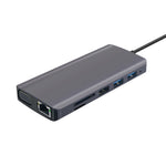 Usb C Hub 8-In-1 Vga Gigabite Rj45 Sd/Tf Usb Hub Audio Hdmi Pd Multiport