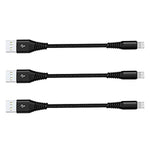 Short Usb To Iphone Charging Cable3Pack 8 Inch