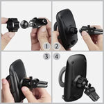 Cell Phone Holder For Car Universal Car Holder Phone Mount Quntis Car Air Vent Stand Cradle 360 Rotation