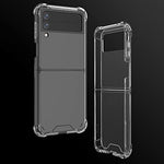 Mafecalum Crystal Clear Slim Case Compatible With Samsung Galaxy Z Flip 3 5G Transparent Protective Hard Back Pc Case With Shock Absorption Corners Compatible For Z Flip3 5G 2021