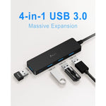 5 Port Usb 3 0 Hub With Usb C Powered Port For Macbook Mac Pro Imac Surface Pro Xps Pc Laptop Flash Drive Mobile Hdd