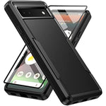 Google Pixel 6A Shockproof Cover With Ring Kickstand