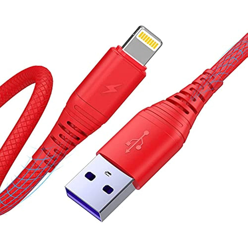 Iphone Charging Cord 6 Feet 2 4A Usb Cables