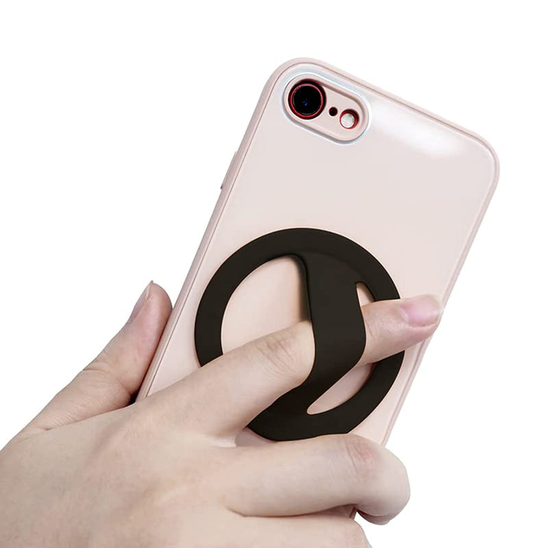 Phone Ring Silicone Grip Phone Loop Grip Phone Strap Finger Ring Holder Phone Accessories Grip 2 Pack White And Black