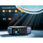 4K Projector With Wifi 6 And Bluetooth 5 2 For Phone Tv Stick Pc