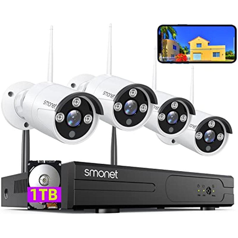 8Ch Home Surveillance Nvr Kit With 24 7 Video Recording 1 Tb Hdd