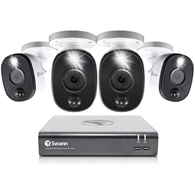8 Channel 4 Camera 1080P Full Hd Video For Indoor Or Outdoor Wired Surveillance Cctv