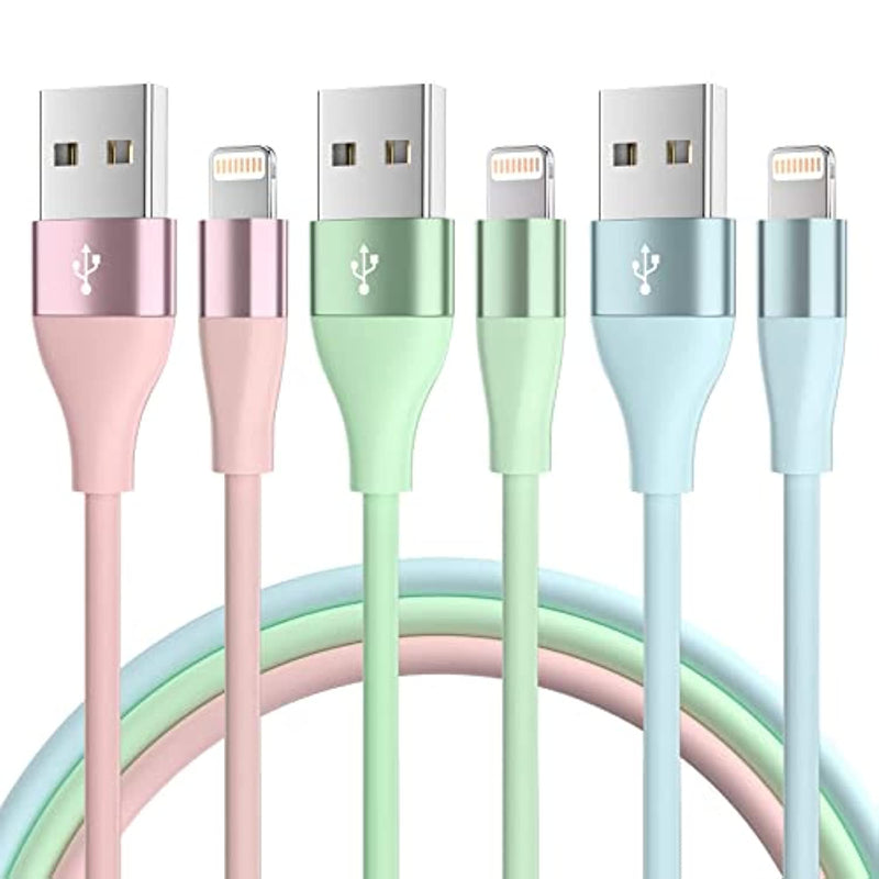 10Ft Iphone Charger Cord Compatible With Iphone 13 12 11 Pro Max Xr Xs X 8 7 6 Plus Se And More 3 Pack