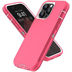 Heavy Duty Shockproof Full Body Protection 3 in 1 Silicone Rubber & Hard PC Rugged Durable Phone Cover for iPhone 14 Pro Max 743