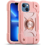 Compatible With Iphone 14 Case Iphone 13 Case 6 1 Inch With Built In 360 Rotating Ring Stand Military Grade Drop Protection Full Body Rugged Heavy Duty Protective Cover
