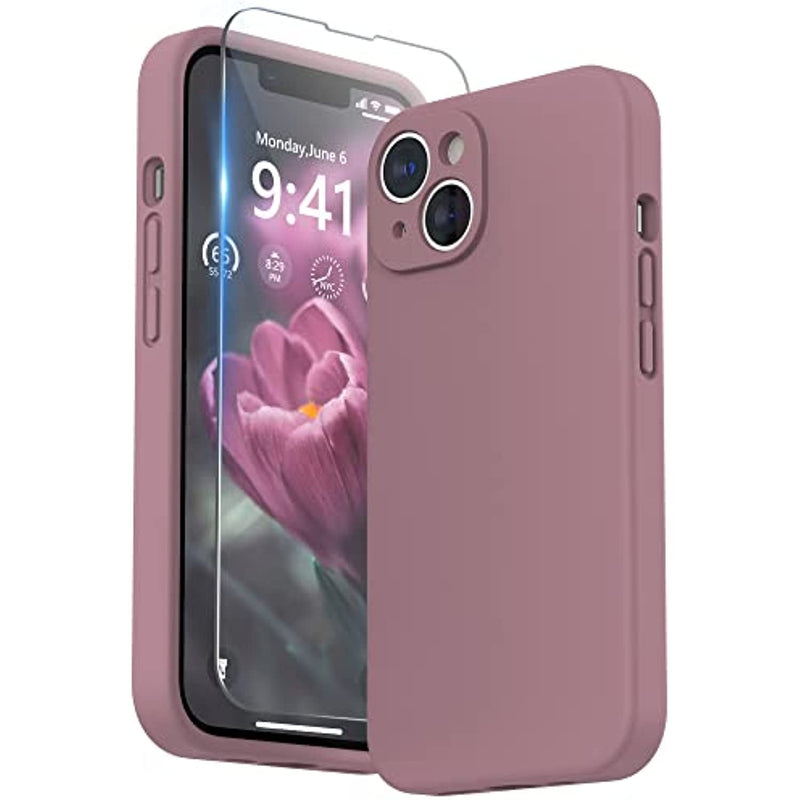 Liquid Silicone Phone Case With Soft Microfiber Lining For Iphone 14