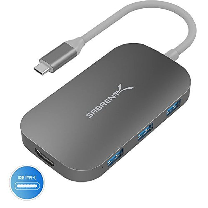 Sabrent 8 In 1 Usb Type C Hub With Hdmi4K Output 3 Usb 3 0 Ports 1