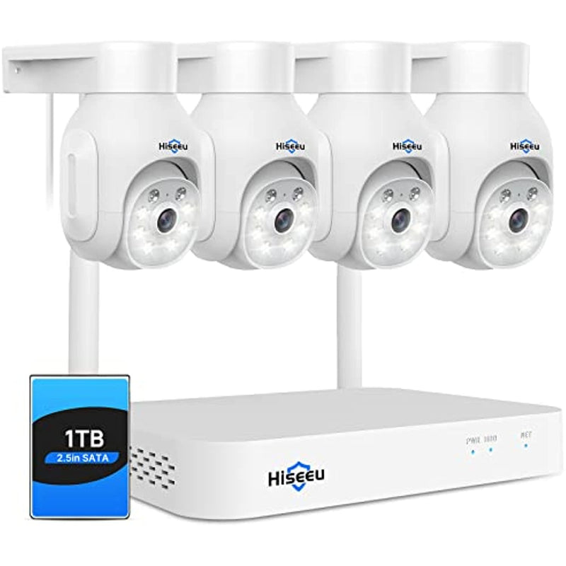 4K Expandable 10Ch Nvr Security Camera System 1Tb Hard Drive