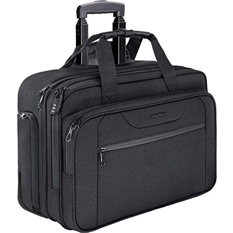 Rolling Laptop Bag Premium Wheeled Briefcase Fits Up To 17 3 Inch Laptop