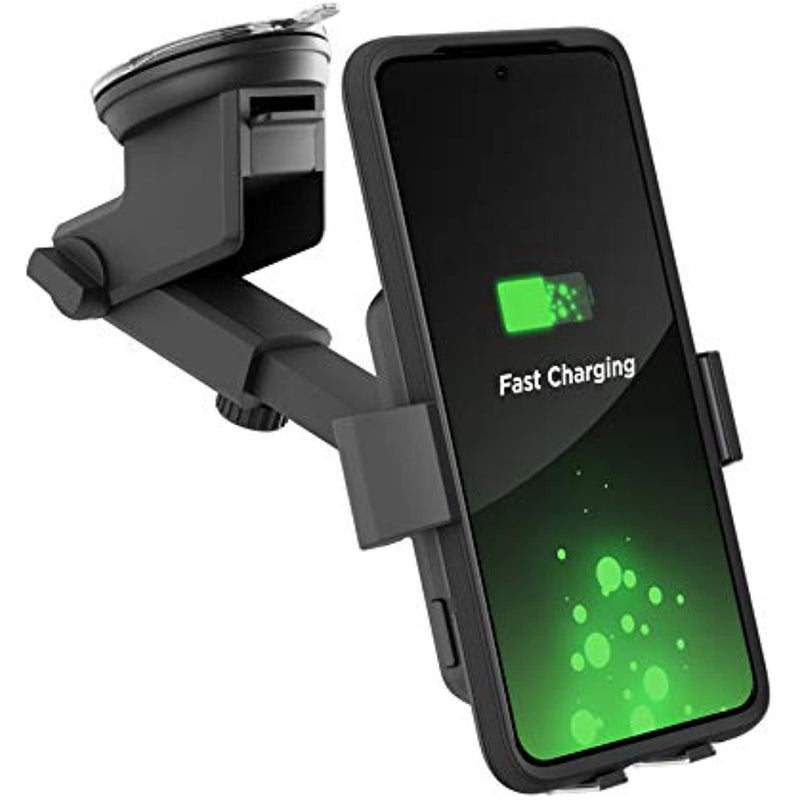 Auto Clamping Fast Charging Qi Holder For Galaxy S23 S22 S21 S20 Plus Ultra S10 S9 Note 10 20 Car Mount