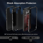 Heavy Duty Shockproof Full Body Protection 3 in 1 Silicone Rubber & Hard PC Rugged Durable Phone Cover for iPhone 14 Pro Max 763