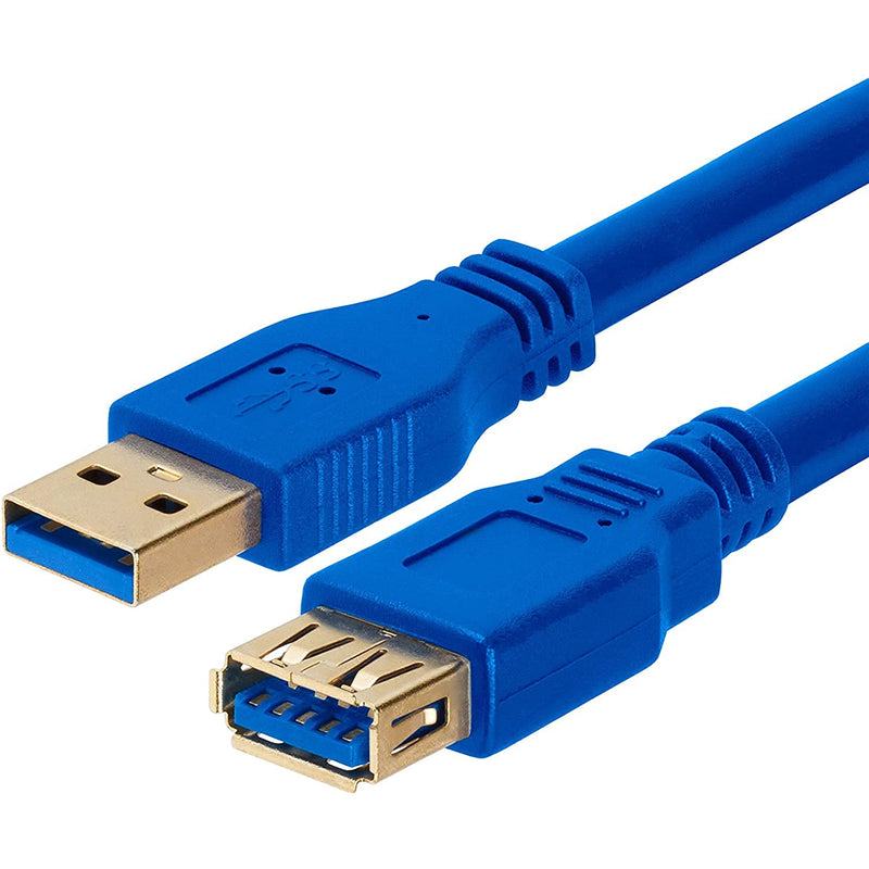 New 10 Pack Usb 3 0 A Male To A Female Extension Cable 6 Feet Blue Cne464