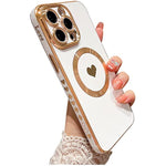 Cute Love Heart Soft Back Cover Raised Full Camera Lens Protection Case for iPhone 14 Pro Max 511